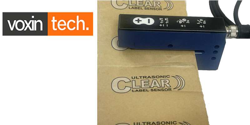 voxintech ultrasonic label sensor manufacturer, voxintech ultrasonic clear label sensor, voxintech ultrasonic transparent label sensor, Ultrasonic Label sensor supplier, voxintech gap sensor manufacturer, Gap Label sensor, Transparent Label Sensor, Label Detection Sensor.